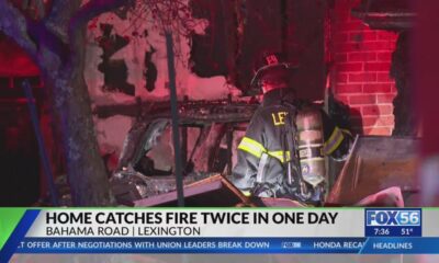 Lexington home catches fire twice on same day