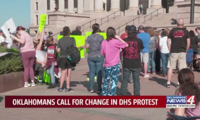 Oklahomans gather to protest DHS policies at State Capitol