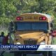 Students crash teacher's vehicle during school