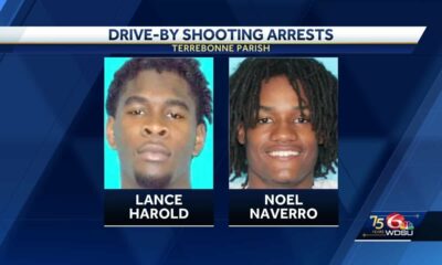 Terrebonne Parish Sheriff's Office arrests 2 for drive-by shooting in Houma