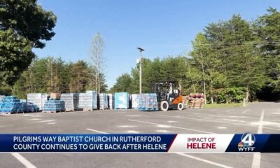 What started as two water bottle donations, grew to hundreds more at western North Carolina church