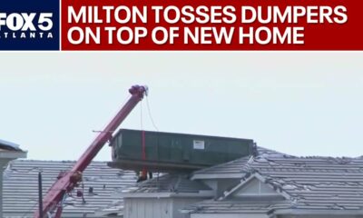 Milton throws dumpster on top of home | FOX 5 News