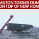 Milton throws dumpster on top of home | FOX 5 News