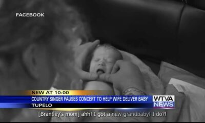 Brantley Gilbert's baby is born during concert in Tupelo