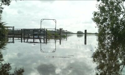 Flooding in Pemberton Creek following Hurricane Milton