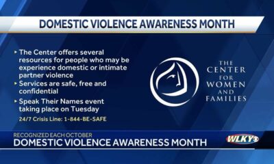 Center For Women and Families speak on Domestic Violence Awareness Month in Louisville