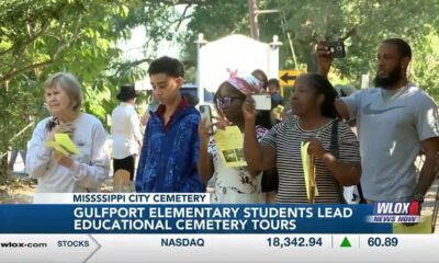 Gulfport elementary students tour Mississippi City Cemetery