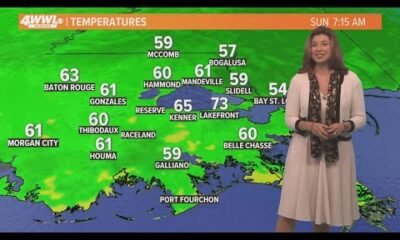 New Orleans Weather: Warm Sunday, feeling more fall-like by midweek