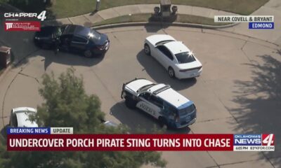 Undercover porch pirate sting turns into chase