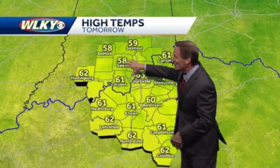 Much cooler weather pushing in…