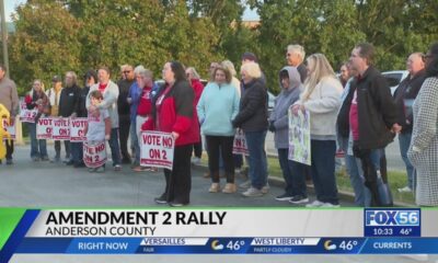 A rally for Kentucky's amendment 2 held in Anderson County