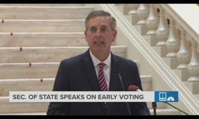 GA Secretary of State host news conference on first day of early voting