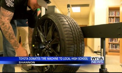 Toyota donates mobile tire changing station to Shannon High School