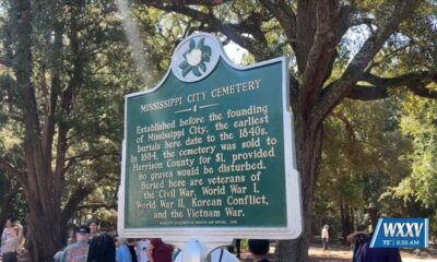 Students and Historical Society of Gulfport team up for cemetery tour