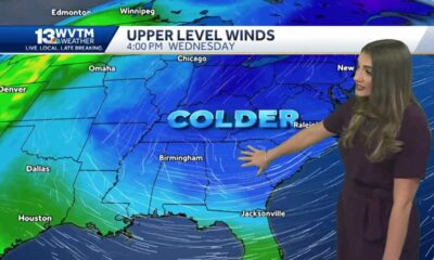 Alabama's weather forecast gets chilly as colder air moves in dropping lows into the 30s, Some pa…