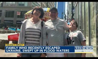 Family who recently escaped Ukraine, swept up in flood waters