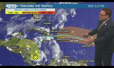 Wednesday 5PM Tropical Update: Latest look at 2 spots in Caribbean with development potential this w