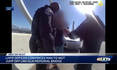 LMPD officer convinces man to not jump off Lincoln memorial bridge