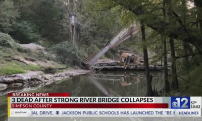 3 die after Strong River bridge collapses in Mississippi