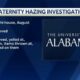 Fraternity hazing investigation at the University of Alabama