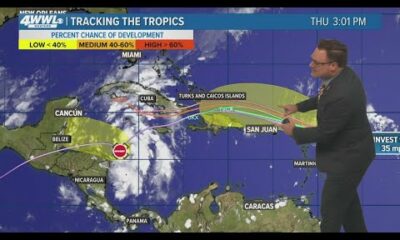 Thursday 5PM Tropical Weather: 2 spots in Caribbean linger with low development chances