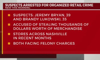 2 charged with organized retail crime