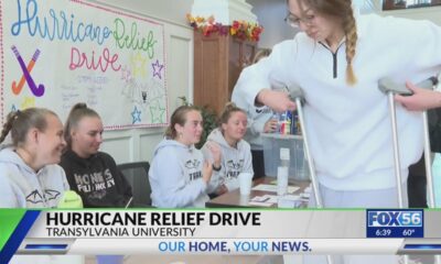 Transylvania University collects donations for hurricane relief