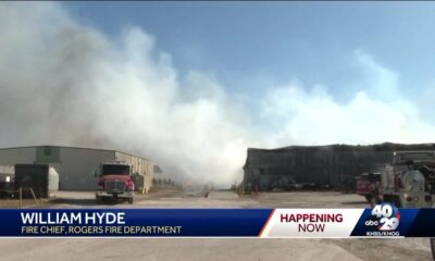 ADEQ, Rogers fire department, monitoring air quality at recycling center fire