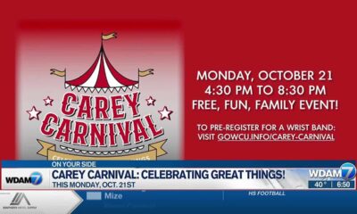 'Celebrating Great Things” at the Carey Carnival on Monday, Oct. 21