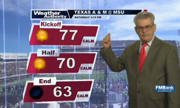 John forecasts weather for FNF and college football games