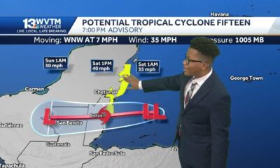 Tropical Storm Nadine will likely form before making landfall in Belize