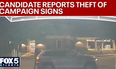 Campaign sign theft caught on camera | FOX 5 News