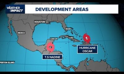 Tracking the Tropics: Oscar strengthens into hurricane, Nadine makes landfall as tropical storm