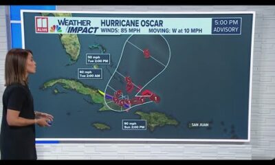 Hurricane Oscar path | Latest 6p update