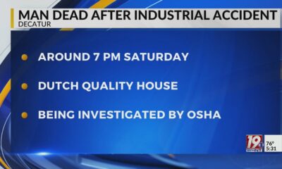 Man Dead After Industrial Accident | October 20, 2024 | WHNT News 19 Sunday Evening