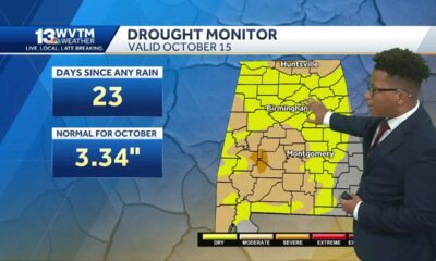 Most of Alabama faces a drought, with no measurable rain in the forecast for awhile.