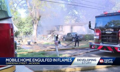 Mobile home in Jackson catches flames; Cause under investigation