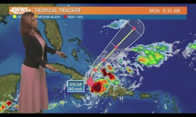 Monday Noon Tropical Update: Oscar brings heavy rain and wind to parts of Cuba, The Bahamas