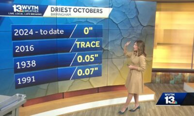 October 2024 could become the driest October on record. Monthly precip normals increase through f...