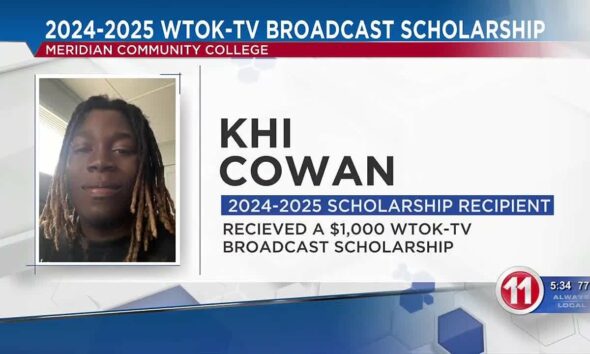 Meridian Community College Foundation announces their recipient of the 2024-2025 WTOK-TV Broadcas…