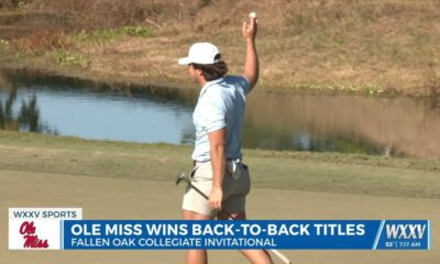 Ole Miss Men's Golf wins Fallen Oak Invitational, securing back-to-back teams wins to close out the