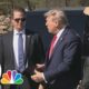 Former President Donald Trump tours Helene damage in North Carolina