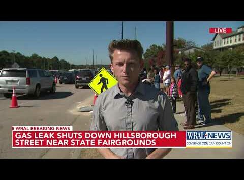 Hillsborough Street, I 440 gas leak closure near state fair could last into Tuesday afternoon