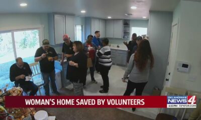 Woman's home saved by volunteers