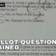 What does the constitutional amendment question on the SC ballot mean?