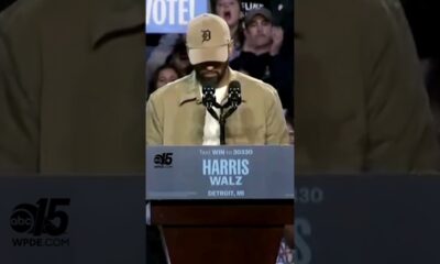 Eminem campaigns for Harris in Detroit, Michigan