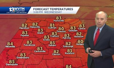 Way too warm for October! Alabama's weather forecast stays warm with only a small rain chance thi…