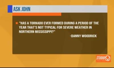 Ask John: Has a tornado ever formed during a period of year that’s not typical for severe weather