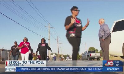 Monroe early voters join together for Stroll to the Poll