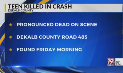 Teen Killed In DeKalb County Crash | Oct. 26, 2024 | News 19 This Morning – Saturday